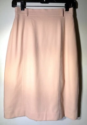 Falda Escada Mujer Talla EU 36 EE. UU. 6 Rosa Melocotón Forrada Lana Virgen Foto 1 de 4