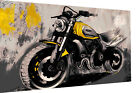 Leinwand Bilder Motorrad Ducati Scrambler Wandbilder -Hochwertiger Kunstdruck