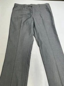 Mens Angelo Rossi Gray Dress Pants Flat Front 38W NEW - Picture 1 of 5
