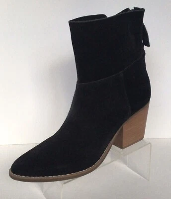 NUEVOS Botines Matisse Soho Gamuza Tacón Apilado, Negros (Talla 8.5 M) Foto 1 de 4