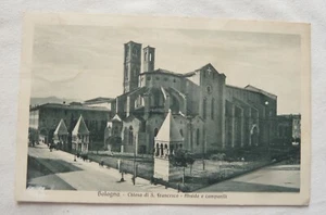 CARTOLINA BOLOGNA CHIESA SAN FRANCESCO VIAGGIATA 1938 - Imagen 1 de 2