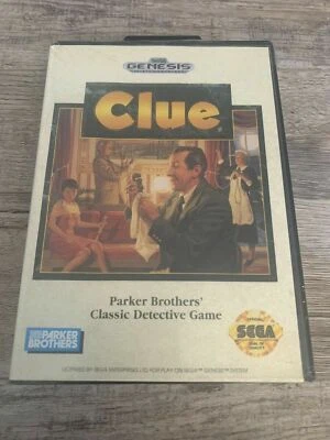 Clue Sega Genesis 1992 Brand New Factory Sealed • First Party Tube Seam ! - Image 1 of 4
