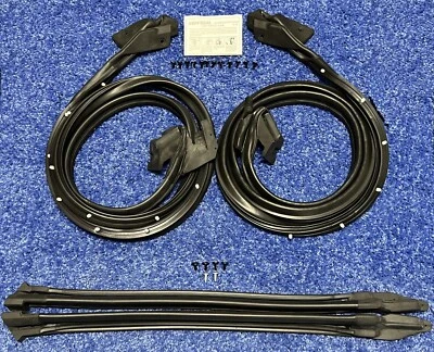 1968-69 Camaro Firebird Комплект Погодных Полосок Трансформируемый 4шт Уплотнения Стойки Двери - Изображение 1 из 3