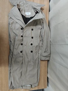 Calvin Klein Trench Coat Rain Jacket Beige Tan Women's Size Small - Picture 1 of 8