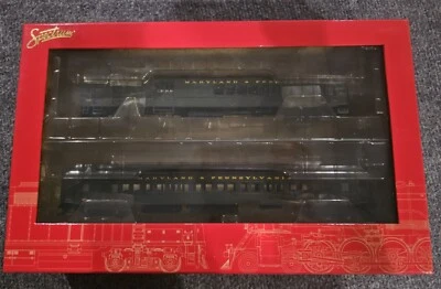 SPECTRUM BACHMANN 81424 "HO" EMC GAS ELECTRIC DOODLEBUG LOCO W/TRAILER COACH... - Image 1 of 4