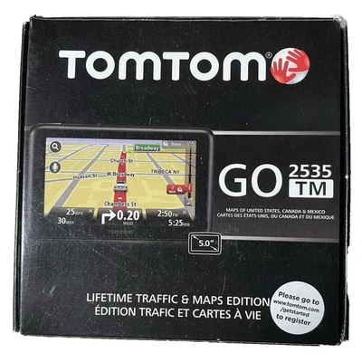 TomTom GO 2535 TM - EE. UU., Canadá y México Montable Automotriz, VER DESCRIPCIÓN Foto 1 de 4