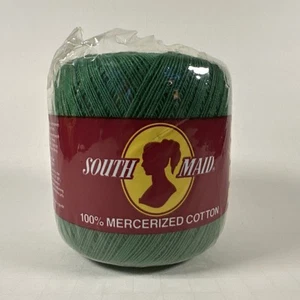 South Maid Myrtle Green 350yd 100% Cotton Crochet Thread (Size 10 D-54) - Picture 1 of 6