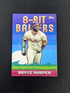 2025 Topps Series 1 - Bryce Harper #8B-5 8 Bit Ballers Insert Phillies NM - Bild 1 von 2