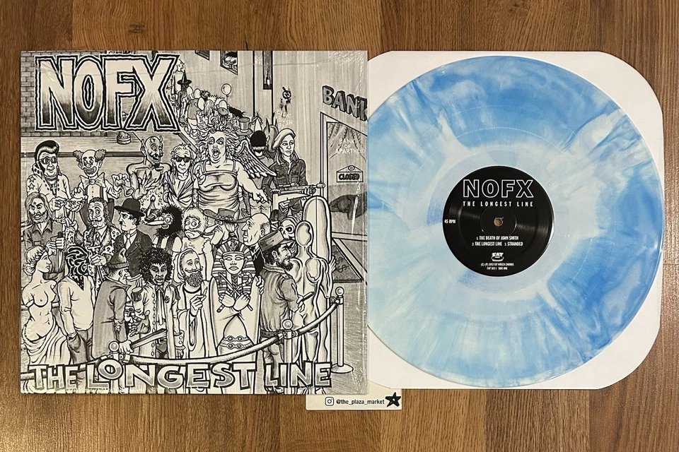 NOFX - The Longest Line vinyl color Final Tour edition Blue/White record New - Image 1 of 1