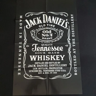 Jack Daniel's Poster, 2-seitig, aus 2005, 86,5x57cm Bar Plakat Whiskey, neuw. - Bild 1 von 2