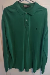 Polo Ralph Lauren Verde Manga Larga Talla XL - Imagen 1 de 3