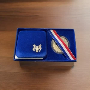 1986 United States Liberty Proof Ellis Island Commemorative Coin Set and COA - Picture 1 of 14