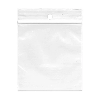 Clear Zipper Self Seal Plastic Bags 4 Mil Hang Hole Top Lock 1000 to 10000 - Image 1 of 3