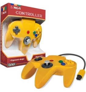 CIRKA DK Yellow Controller Control Pad Gamepad for N64 Nintendo 64 - NEW - Picture 1 of 4