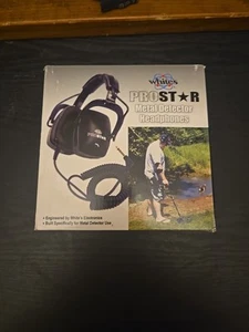 Whites Electronics Prostar Metal Detector Headphones 1/4" Jack 50 Ohm Mylar - Picture 1 of 3