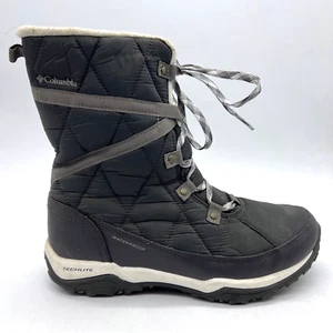 Columbia Cascara Womens UUS 8.5 EUR 39.5 Gray White Omni-Heat Snow Boots BL0117 - Picture 1 of 10
