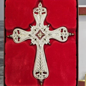 Lenox Christmas Ornament Brocade Cross - 5in w/ box - Bild 1 von 22