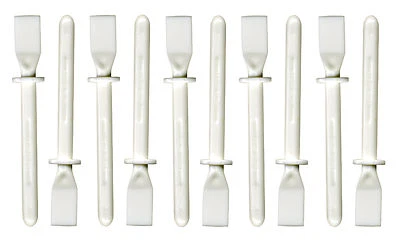 20 x WHITE PLASTIC GLUE, GLOY, PVA & PASTE OR PAINT SPREADER CRAFT SPATULAS m/b - Image 1 of 4
