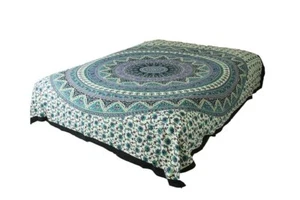 AamiraA Hippie Blue Mandala Tapestry Bohemian Wall Hanging Throw Dorm Decor - Picture 1 of 11