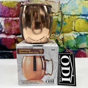 The Original Moscow Mule Mug Old Dutch Nickel-Lined Solid Copper 16 oz. Drinks - Picture 1 of 22