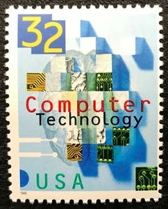 1996 Scott #3106 - 32¢ - COMPUTER TECHNOLOGY - Single Mint NH - Picture 1 of 1