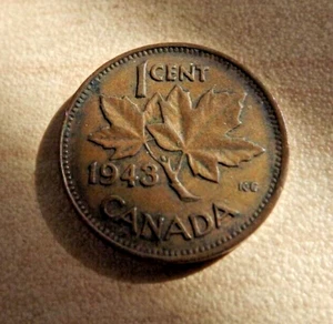 1943 - Canada - Small Penny - George VI - Deep Red - Picture 1 of 2