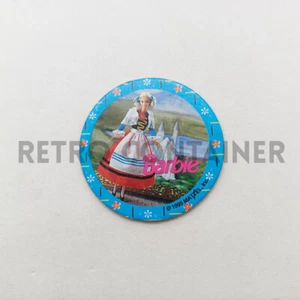 Vintage Waddingtons POG POGS WPF 1994 Caps - Barbie Mattel Italian - Picture 1 of 1