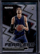2023-24 Panini Prizm Draft Picks Victor Wembanyama Fearless RC Rookie #1 Spurs