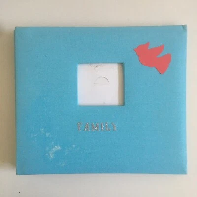 Светло-синий фото семейный альбом 9 x 5,5 держит большие фотографии - Изображение 1 из 4