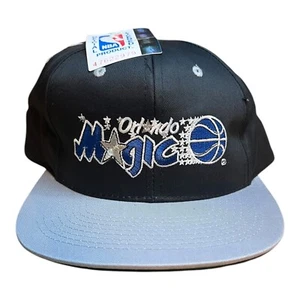 Vintage Magic Hat Snapback Orlando 90s NWT Deadstock NBA 1990s NWT AJD black - Picture 1 of 6
