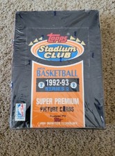 1992-93 Topps Stadium Club Basketball Series 2 Sealed Box