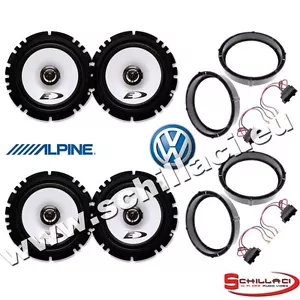 Kit 4 altavoces Alpine para VW Volkswagen Golf IV (10-1997/09-2003) adaptatores - Foto 1 di 3