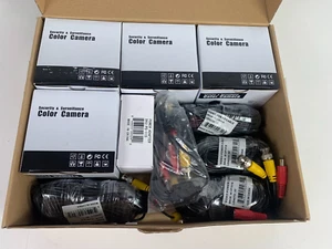 Zmodo Security 4 Dome Cameras Package ZMD-CCH-DBS23NM with Wiring New Open Box - Picture 1 of 14