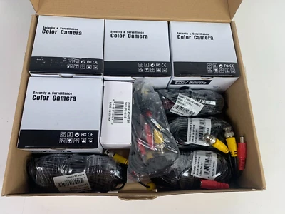 Zmodo Security 4 Dome Cameras Package ZMD-CCH-DBS23NM with Wiring New Open Box - Image 1 of 4