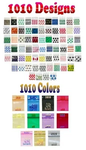 100 1010 DESIGN & COLOR LOT APPLE MINI ZIP BAGGIES 50 DESIGNS 50 FARBEN - Bild 1 von 12
