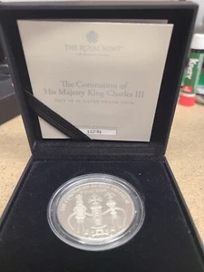 2023 The Coronation Of His Majesty King Charles III £5 Silver Proof Coin - Picture 1 of 5