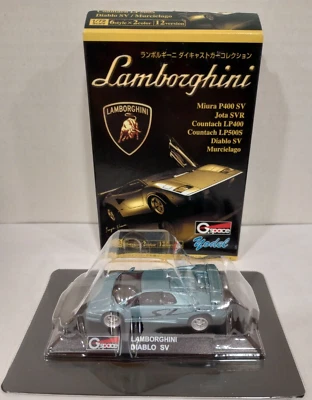 G.Space 1/72 Scale Light Blue Lamborghini Diablo SV Diecast Model Car - Image 1 of 4