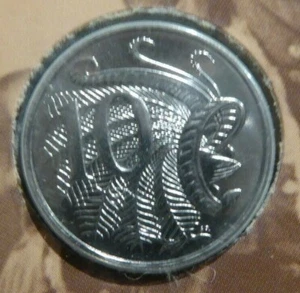 1997 Australian Ten cent 10c coin - Lyrebird - UNC ex mint set - Picture 1 of 2