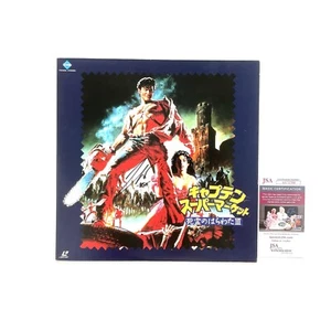 Army Of Darkness Bruce Campbell Ash Signed Japanese Laserdisc Horror Movie JSA - Picture 1 of 4