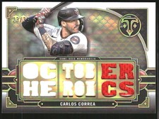 2022 Topps Triple Threads Relics #TTRCC5 Carlos Correa Jersey /36