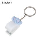 Cartoon Cute Stapler Paper Clips Mini Stapler Push Clip Document Binding Hoops