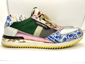 Größe 9 oder 39,5 - Dolce&Gabbana Dolce & Gabbana Malica Sneaker geblümt bunt W - Bild 1 von 20