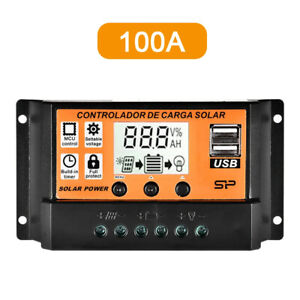 Régulateur de panneau solaire MPPT contrôleur de charge mise au point automatique suivi 30-100A 12V/24V