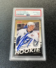 Steven Stamkos Signed 2008-09 Upper Deck Victory Gold Rookie Card #350 Psa/Dna