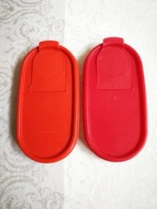 2 kinds of Red TUPPERWARE Modular Mate Replacement Lid 1617-11 1617-15 - Picture 1 of 4