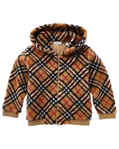 Burberry Vintage Check Fleece Hoodie Brown 8Y - Picture 1 of 3