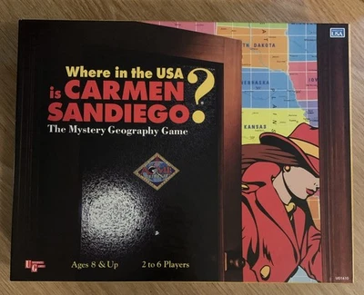 **100% COMPLETE** Where in the World USA is Carmen Sandiego? Board Game Great!! - Image 1 of 4