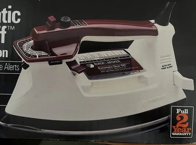 Brand New In Box Black & Decker Automatic Shut-Off Electronic Iron Model F440WHS - Image 1 of 4