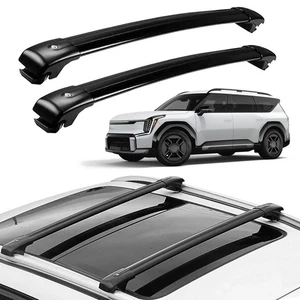 Roof Rack Cross Bars for Kia EV9 2024 2025 Light/GT‑Line Lockable Aluminum Rails - Picture 1 of 6