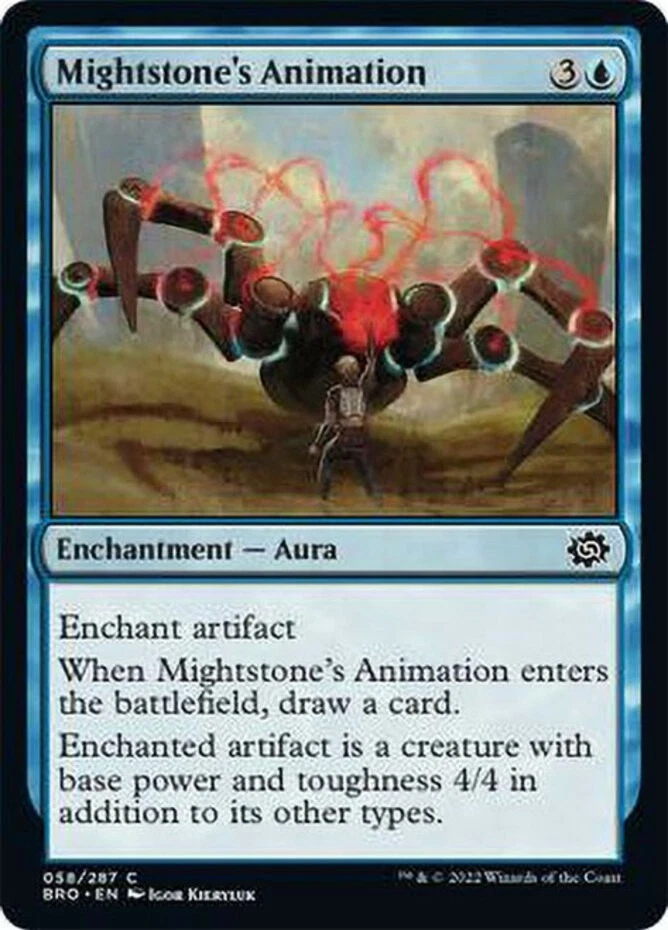 x1 Mightstone's Animation - The Brothers' War - NM - MTG - Image 1 of 1